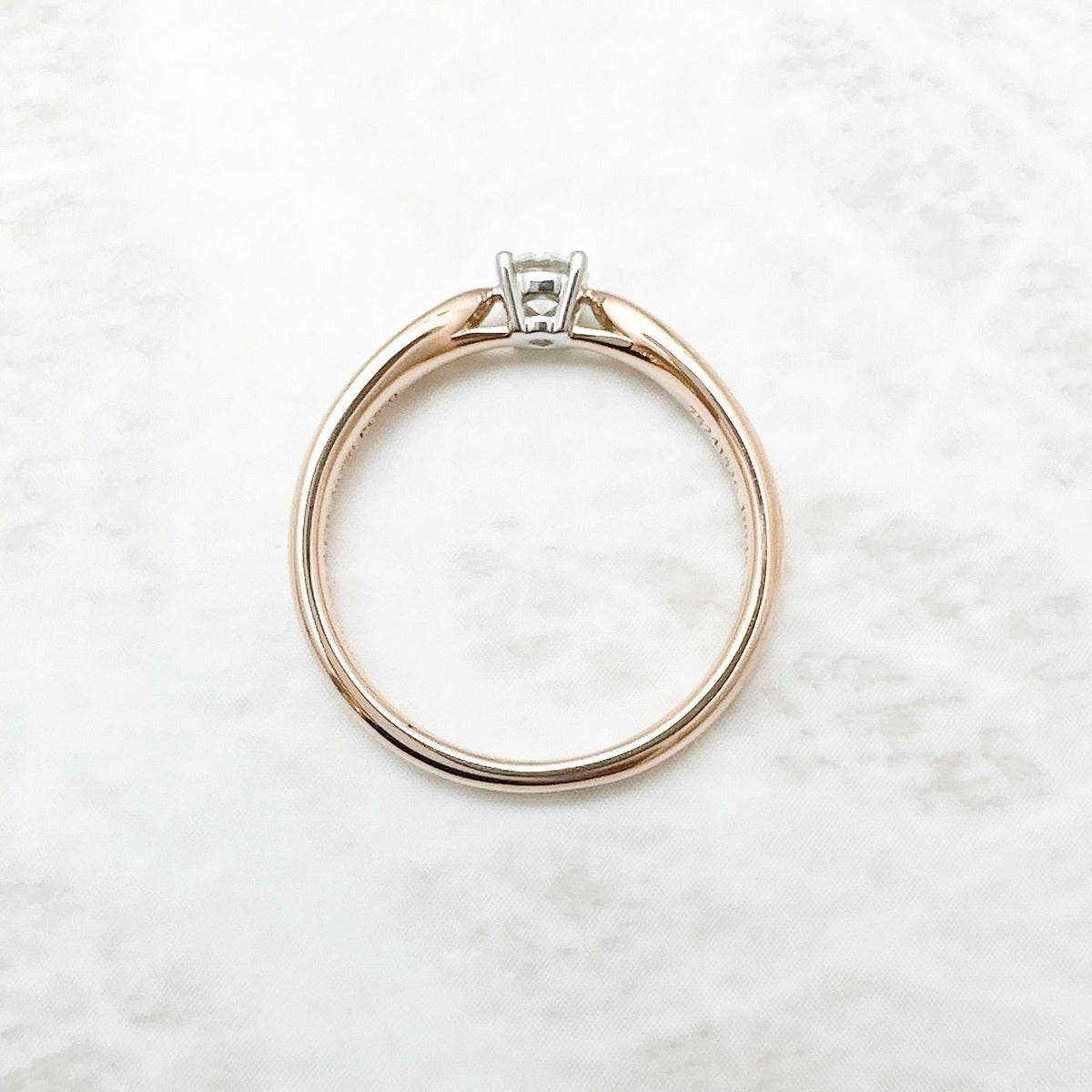 Tiffany & Co. Harmony Diamond Pink Gold Platinum Ring — view 6