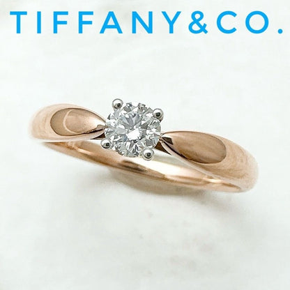 Tiffany & Co. Harmony Diamond Pink Gold Platinum Ring