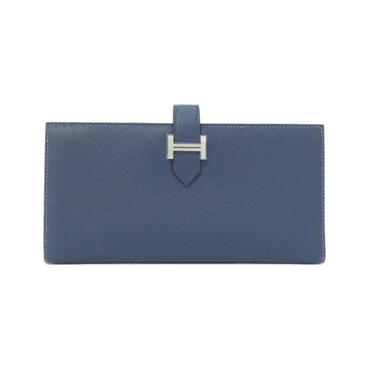 Hermes Bearn Souffle Verso Wallet Blue De Prusse