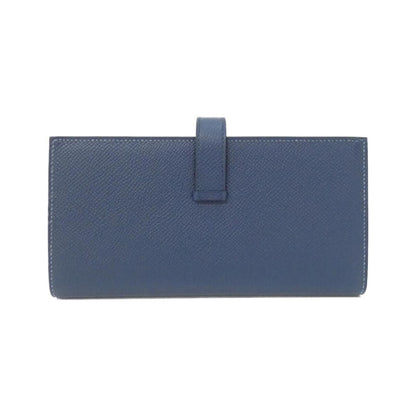 Hermes Bearn Souffle Verso Wallet Blue De Prusse — view 2