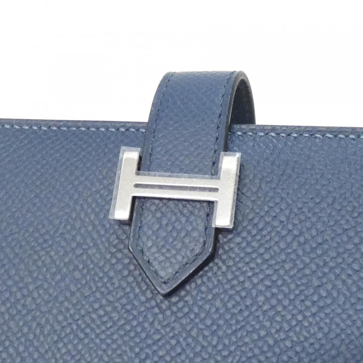 Hermes Bearn Souffle Verso Wallet Blue De Prusse — view 3