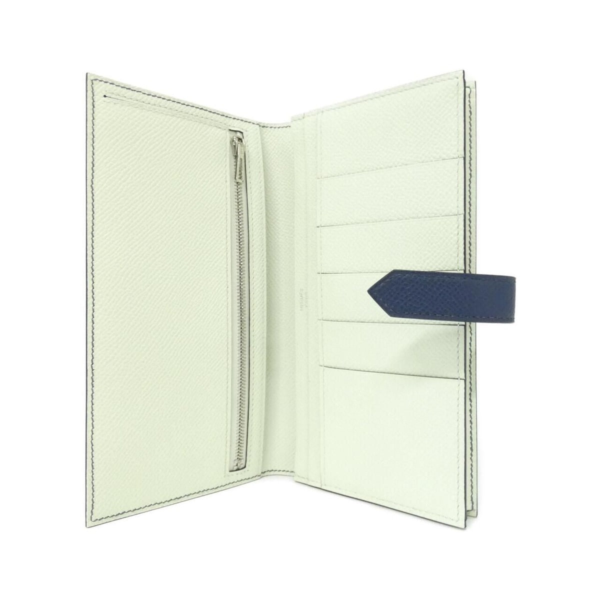 Hermes Bearn Souffle Verso Wallet Blue De Prusse — view 4