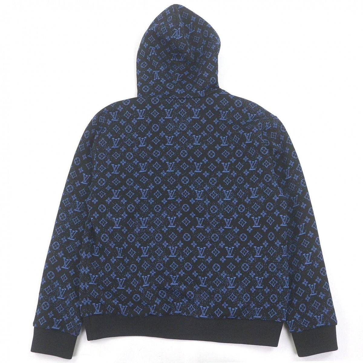 Louis Vuitton Monogram Zip Sle Hoodie Black Blue — view 4