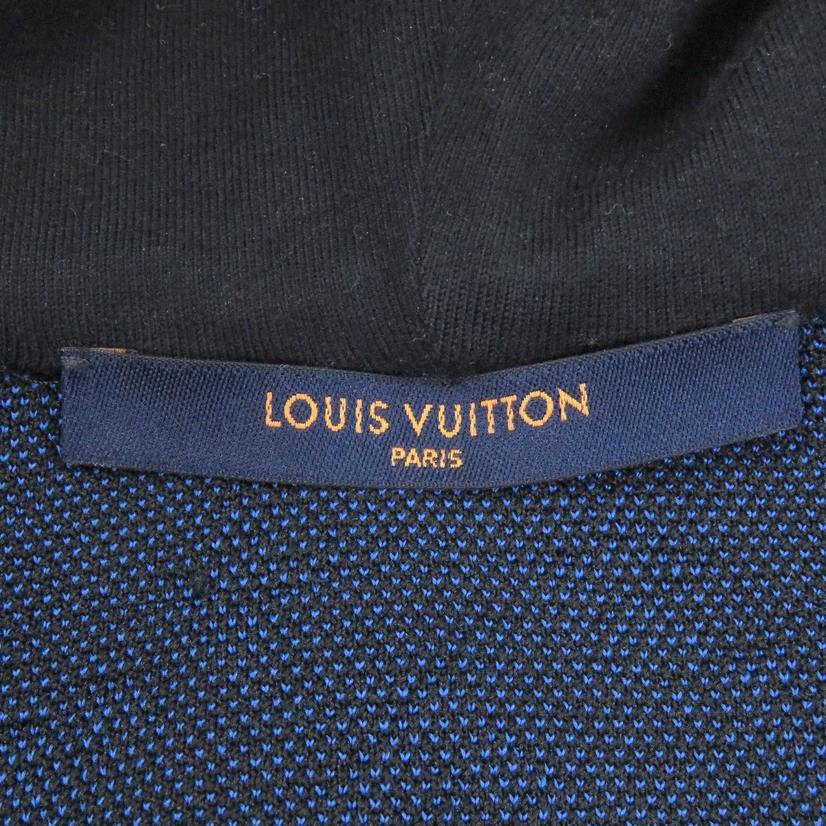 Louis Vuitton Monogram Zip Sle Hoodie Black Blue — view 6