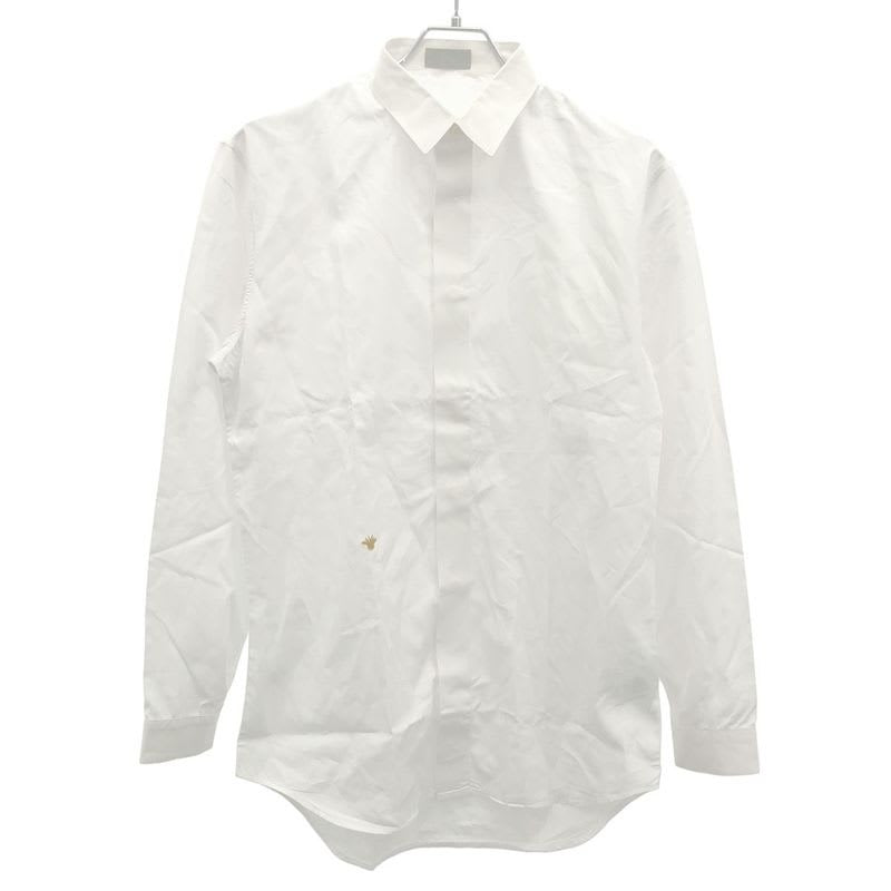 Dior Homme Bee Embroidery Fly Front Shirt White 39