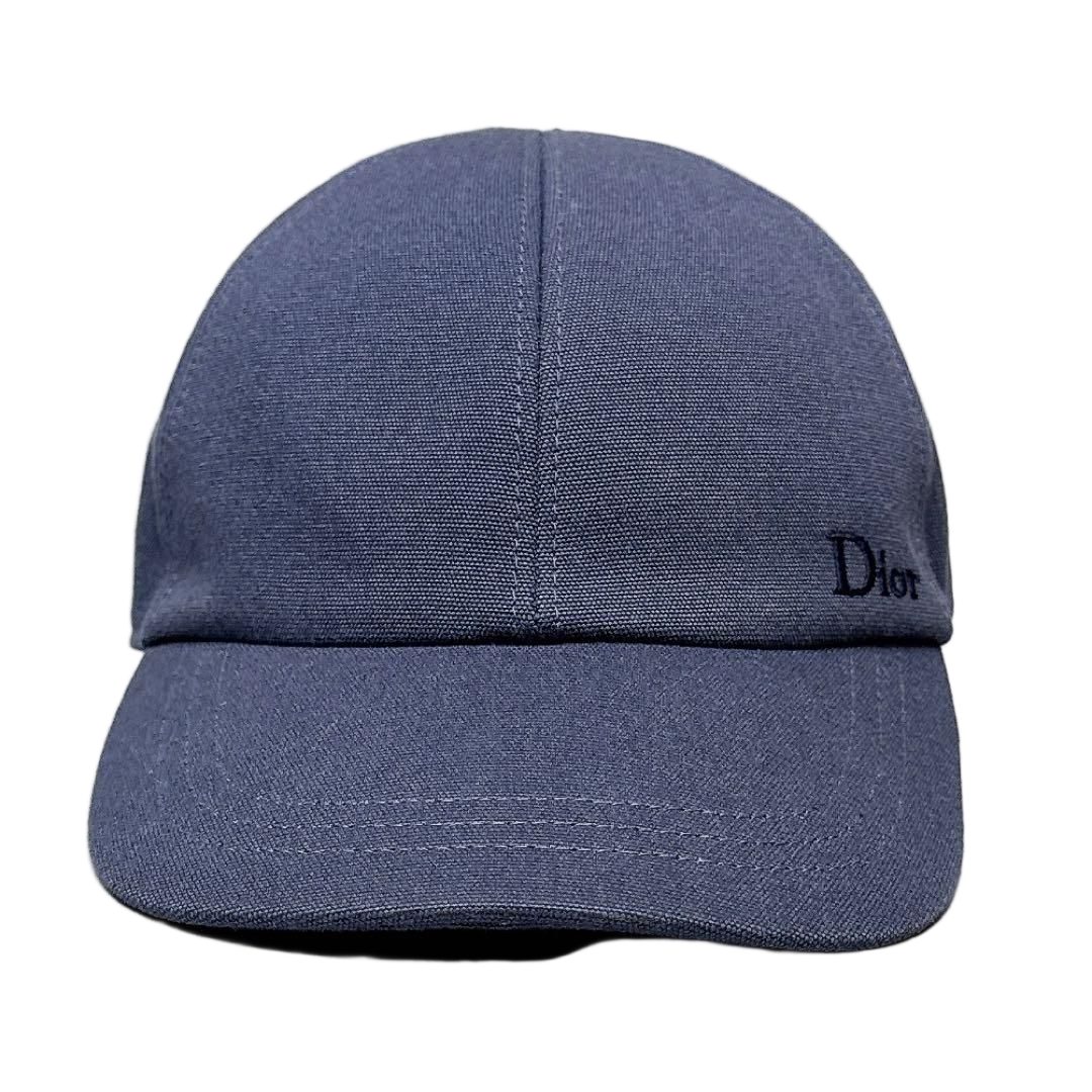 Dior Baseball Cap Logo Navy Hat — view 2