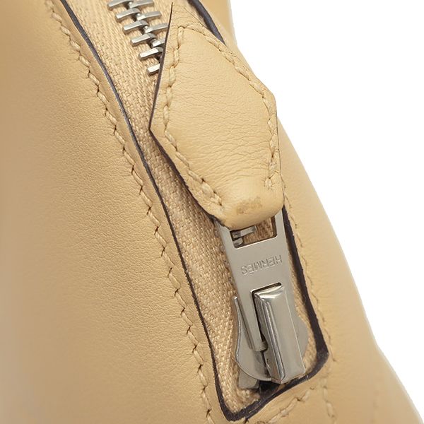 Hermes 2-Way Bag Bolide 27 Swift Natural Sable Silver Hardware Shoulder Stamped