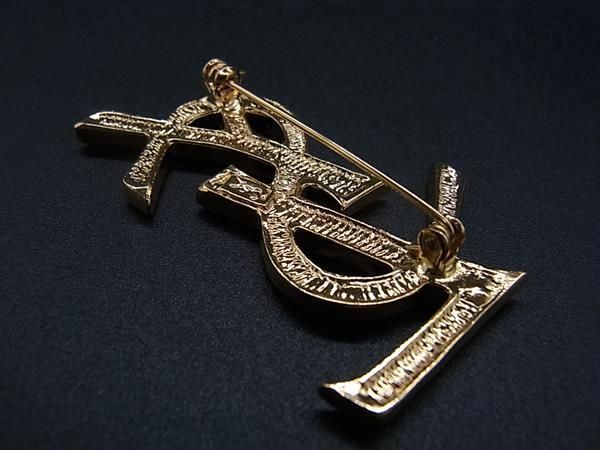 Yvessaint Laurent Yves Saint Laurent Rhinestone Pin Brooch Pin Badge