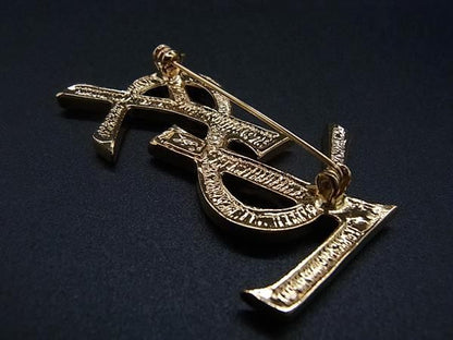 Yvessaint Laurent Yves Saint Laurent Rhinestone Pin Brooch Pin Badge