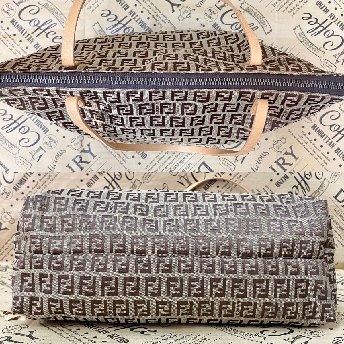Fendi Handbag Vertical Zucca A4 Business Travel Formal — view 4