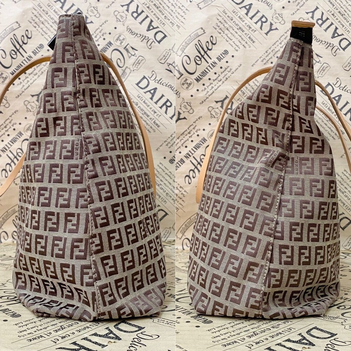 Fendi Handbag Vertical Zucca A4 Business Travel Formal — view 5