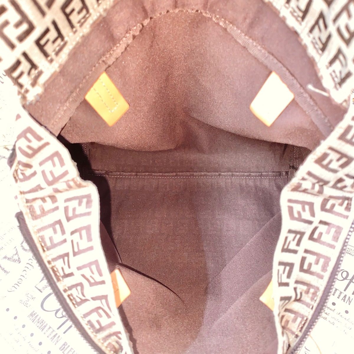 Fendi Handbag Vertical Zucca A4 Business Travel Formal — view 7