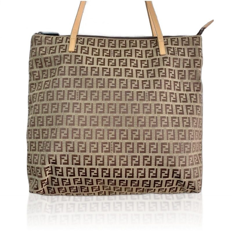 Fendi Handbag Vertical Zucca A4 Business Travel Formal