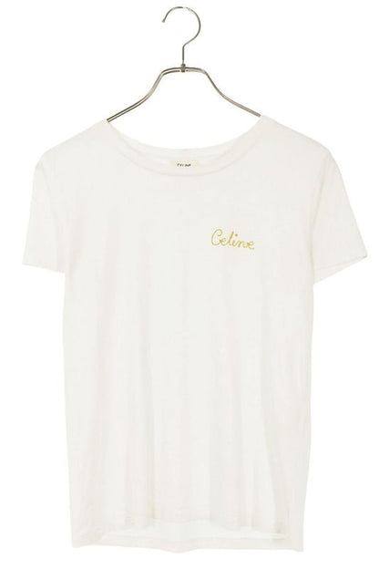 Celine 2x351501f Embroidery Chest Logo T-shirt Women's XS
