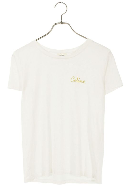Celine 2x351501f Embroidery Chest Logo T-shirt Women's XS