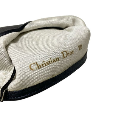 Dior/christian Dior Gloves Women - Black Embroidered Leather