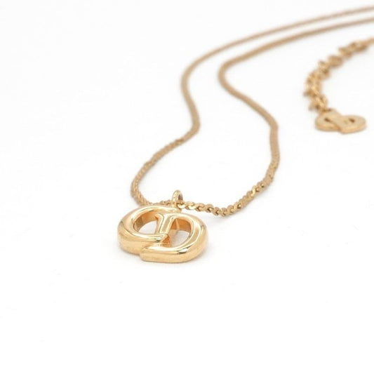 Christian Dior Necklace Pendant Choker Logo CD Vintage
