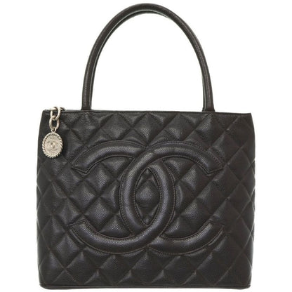 Chanel Reproduction Tote Caviar Leather Brown Bag 0153
