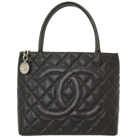 Chanel Reproduction Tote Caviar Leather Brown Bag 0153