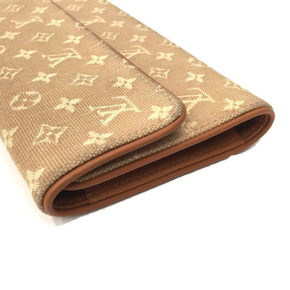 Louis Vuitton Monogram Mini Porte Tresor International M92444 Beige