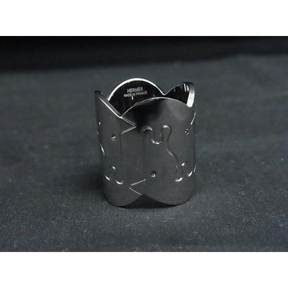 Hermes Parthenon Scarf Ring Closure Silver