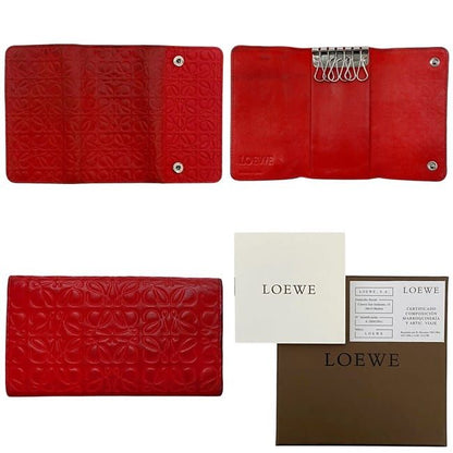 Loewe 6ribbon Key Case Red Repeat Anagram 160.17.010