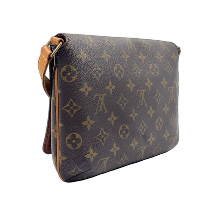 Louis Vuitton Musette Tango Short Strap Monogram Leather Brown Shoulder Bag Gold — view 2