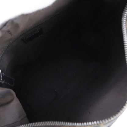 Fendi Zucca One Shoulder Nylon Canvas Brown Women Shoulder Bag