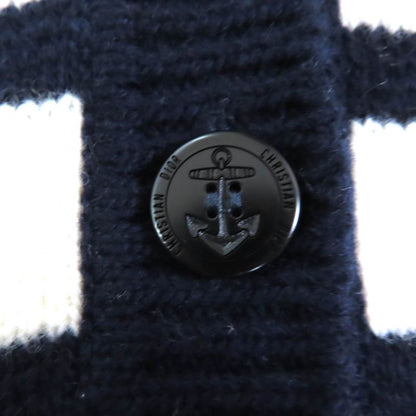 Christian DIOR 224g02am309 Cashmere Blend With Anchor Buttons Logo Design