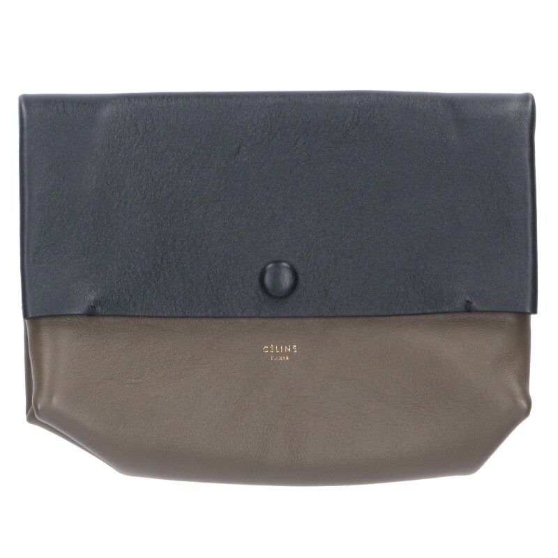 Celine Allsoft 17218 Leather Shoulder Bag With Pouch Women