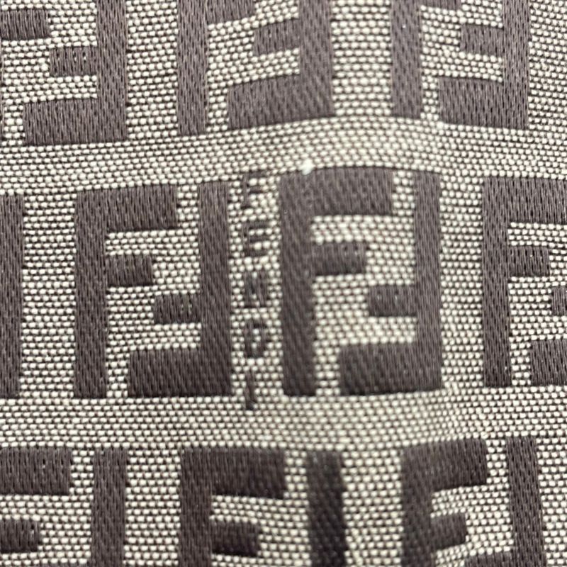 Fendi FF Pattern Key Case Leather Engraved Blawan