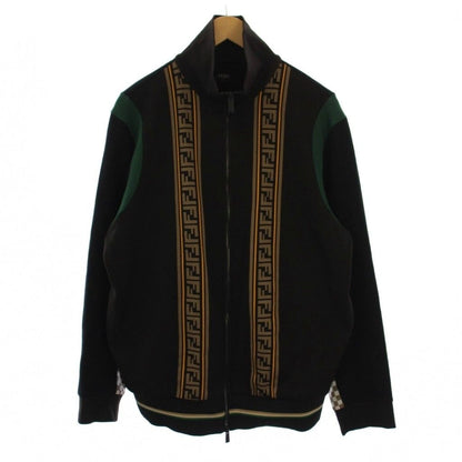 Fendi Zucca Pattern Jacket Black Beige