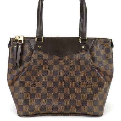 Louis Vuitton Tote Bag Westminster PM Damier Canvas Brown Gold Hardware