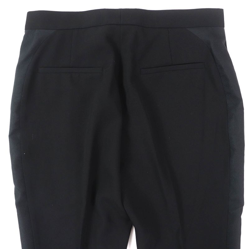 Louis Vuitton 24SS Wool Silk Sideline Straight Long Pants Black 36 Made In