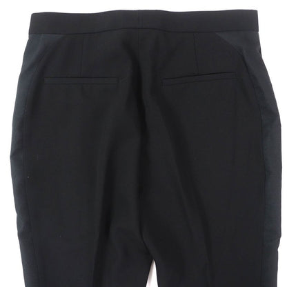 Louis Vuitton 24SS Wool Silk Sideline Straight Long Pants Black 36 Made In