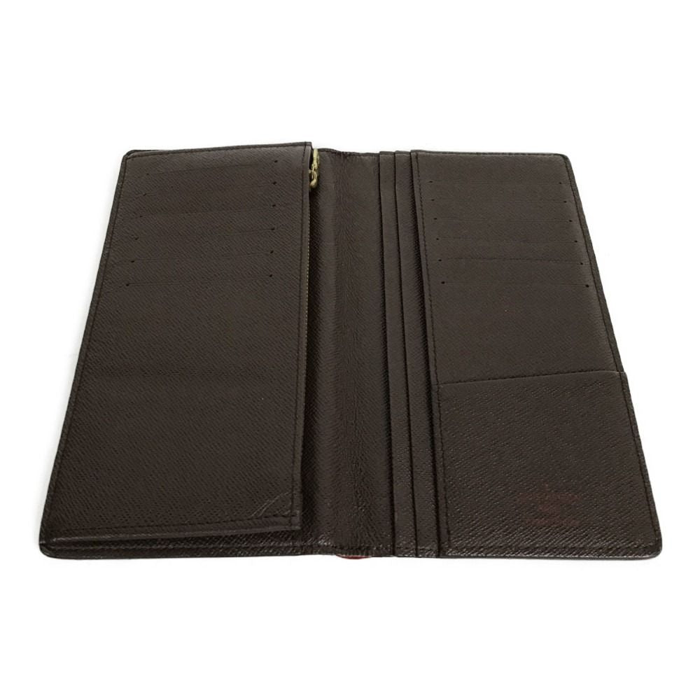 Louis Vuitton Damier Portefeuille/brother Bifold Long Wallet N60017 Brown
