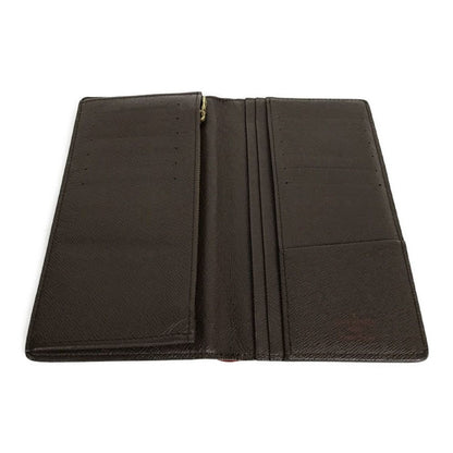 Louis Vuitton Damier Portefeuille/brother Bifold Long Wallet N60017 Brown