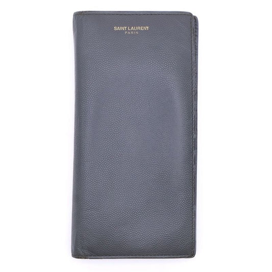Saint Laurent Paris Organizer Leather Long Fold Wallet
