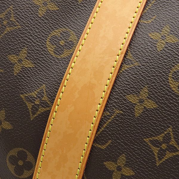 Louis Vuitton Boston Bag Carryall Monogram Canvas Monogram Gold Hardware Brown