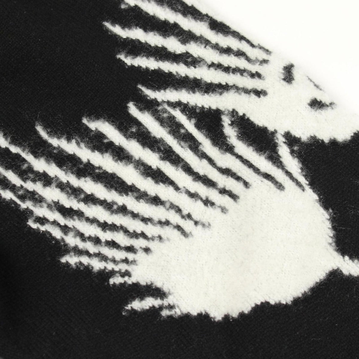 Chanel Knit CC Logo Flower Black Cashmere Silk — view 6