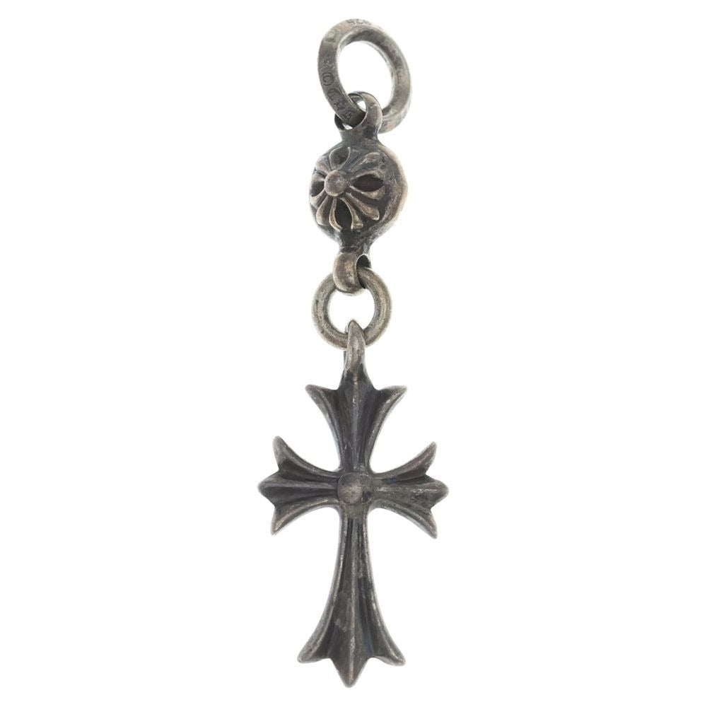 Chrome Hearts Tny CH Crs 1 Ball Tiny CH Cross Charm Pendant Top Silver