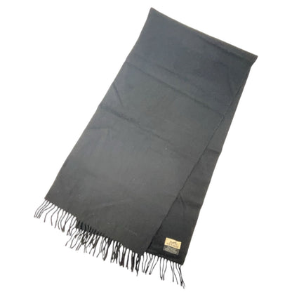 Hermes Cashmere Black Scarf