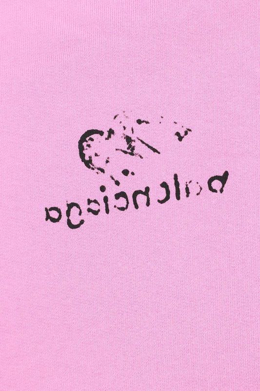 Balenciaga 22AW 578135 Tnvh2 Logo Print Pullover Hoodie Women's XS