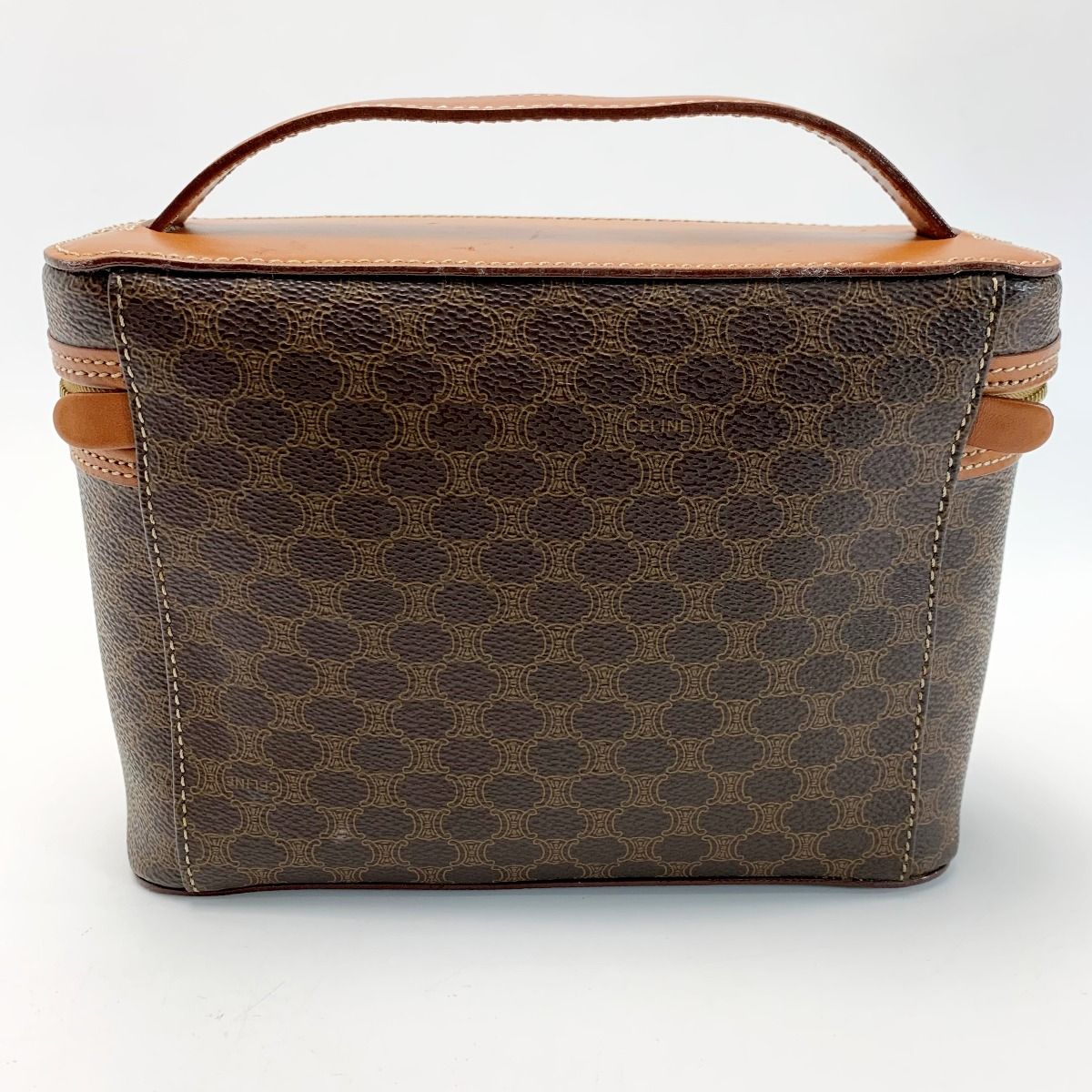 Celine Macadam Pattern Mc96 Makeup Pouch Vanity Bag Ladies
