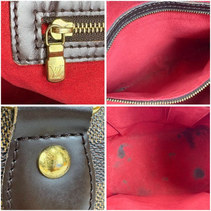 Louis Vuitton Louis Vuitton Damier Leather Ebène Hampstead PM Mini Tote Handbag