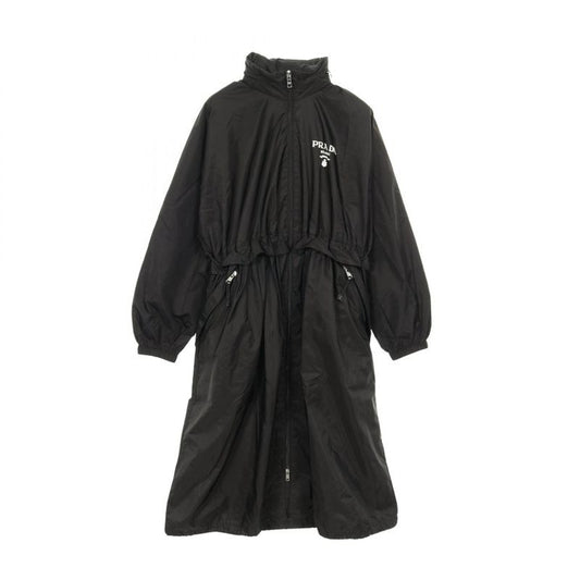 Prada Re-Nylon Hooded Raincoat Coat