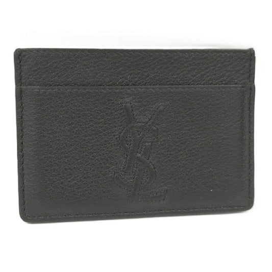 Yves Saint Laurent Card Case Leather Black