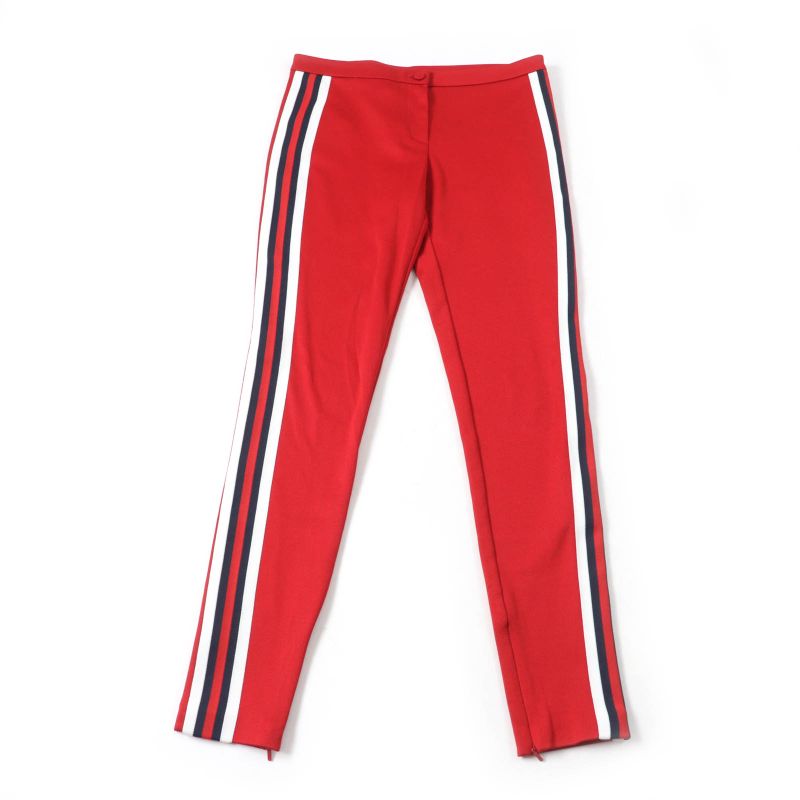 Gucci 467527 Webline Side Zip Track Pants Bottoms Red S Genuine