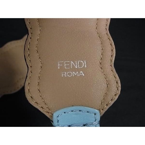 Fendi Strap Leather Studded Bag Shoulder Blue — view 4