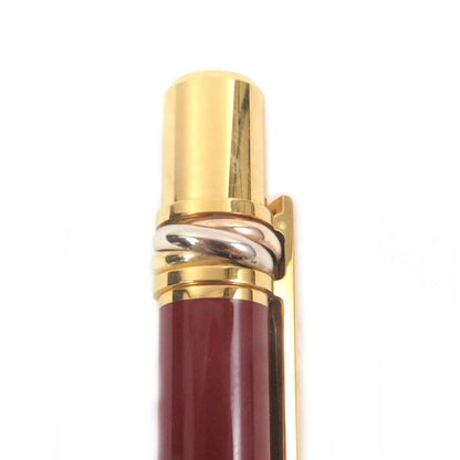 Cartier Trinity De Cartier Ballpoint Pen With Doble C Logo Bordeaux Gold With